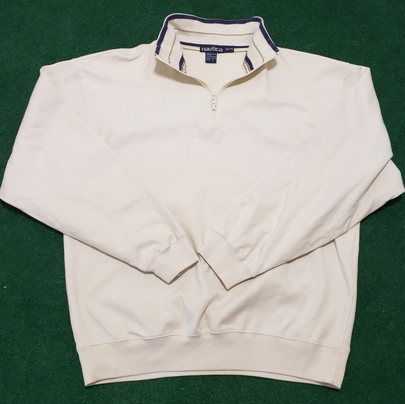 Nautica Other - Vintage cream Nautica quarterzip pullover sweater